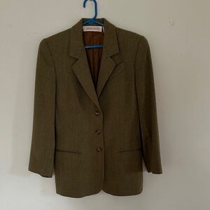 Subtle green Women's Blazer and skirt